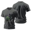 Summer Men 3D Print T-shirt Motorcycle Casual Wear Short-sleeved Cycling Suit Racing Lapel Shirt Overalls