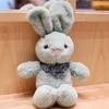 Rabbit Doll Plush Soft Stuffed Animal with Detachable Knitted Sweater Cute Lop-Ear Healing Toy for Kids Adults Bedroom Decor Gifts