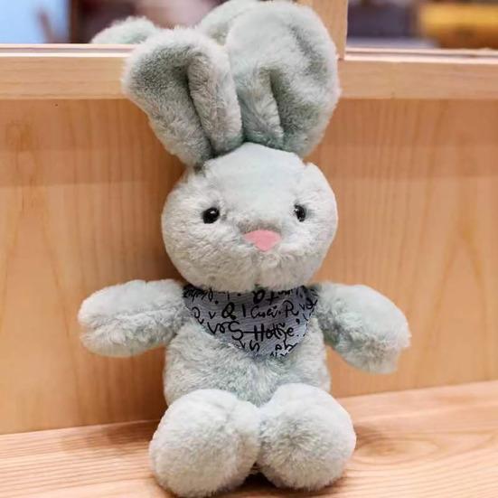 Rabbit Doll Plush Soft Stuffed Animal with Detachable Knitted Sweater Cute Lop-Ear Healing Toy for Kids Adults Bedroom Decor Gifts