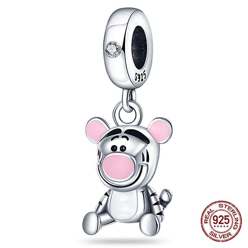 Marvel Disney Snow White Tree Elf Mickey 925 Silver Charms for DIY Jewelry Making Women Gift Bracelet