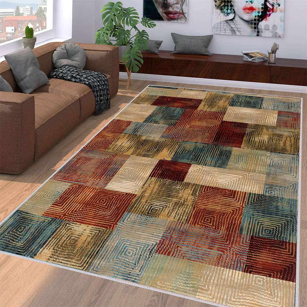 

Mosimoso Home RC160 Ковер с точечной подошвой и цифровой печатью 50x80 cm