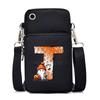 Halloween letter printing trend mobile phone bag vertical square black messenger bag change bag