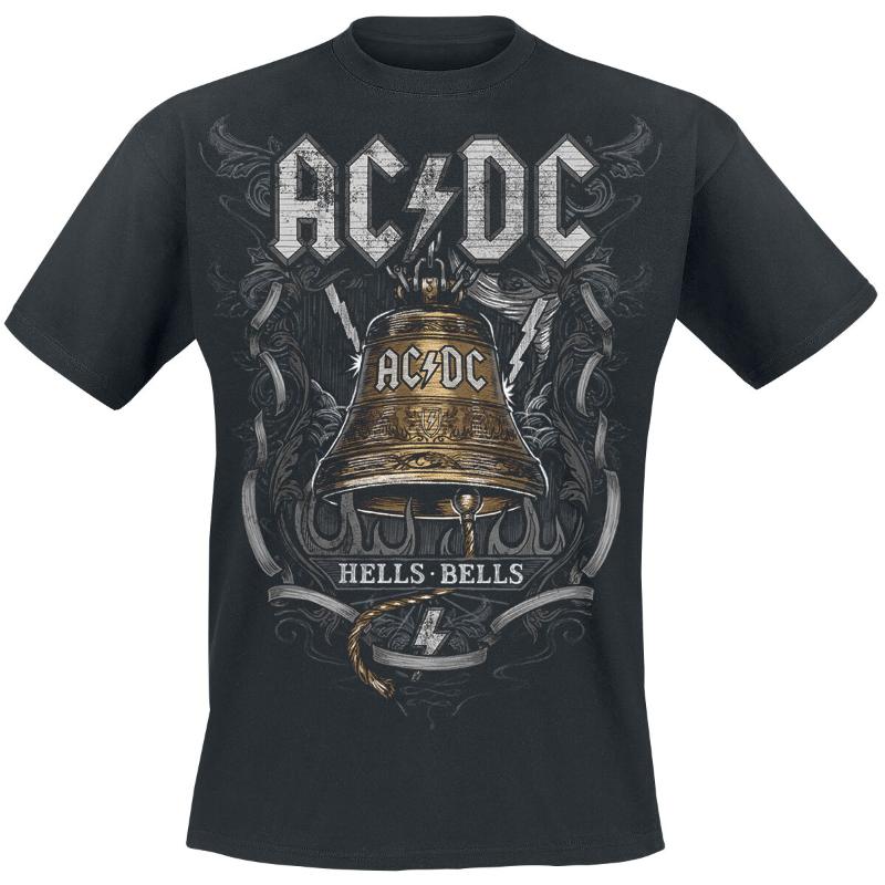 

Hell Bells _ Футболка AC_DC Летняя Роскошный Бренд Хлопковая Мужская и Женская Футболка Короткий Рукав Группа S
