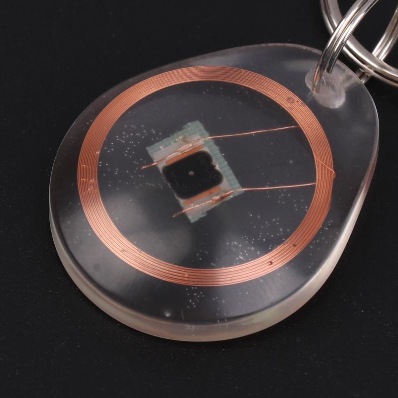 Cuid Keychain Token Rewritable Smart Keys Nfc Tag Copy Fobs 13.56Mhz Access Control Writable Card Cuid Changeable Wet Inlay