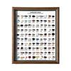 100 Kinds of Natural Ore Specimen Ornaments, with Glass Dust Cover, Decorative Paintings, Crystal Gems, Birthday Gifts