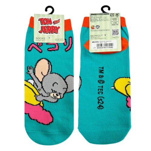 Small Planet Tom and Jerry Character Socks, Tuffy and Pecori, Women's, Sizes 23-25cm