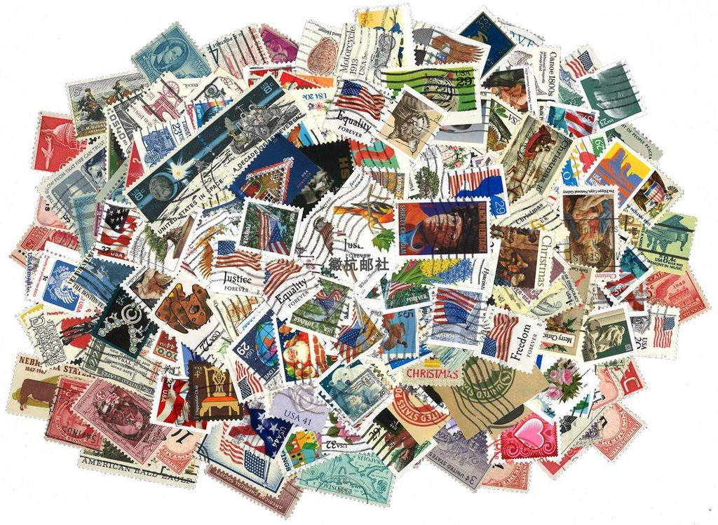United States Stamps 100 Different Letter Pins And Festings Random Foreign Real Used Post Stamps For Collection Postage Stamp
