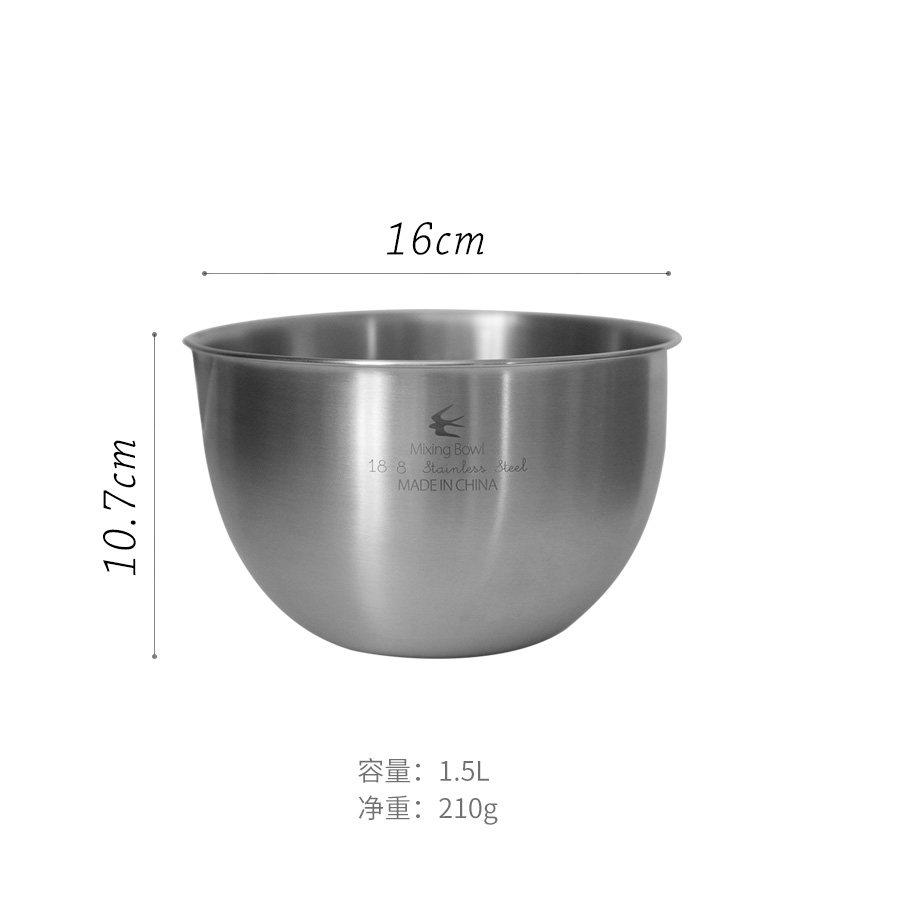 

304 Stainless Steel Large-capacity Cooking Basin, Salad Bowl, Baking and Mixing Basin, Egg Container, Kitchen Thickened Design