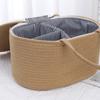 Cotton Thread Rope Diaper Storage Basket Large Capacity Baby Diaper Bag  Home Living Room
