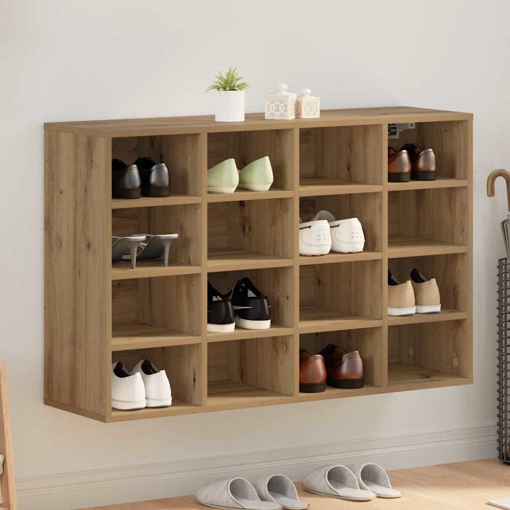 Shoe Cabinet Artisan Oak 103 X 30 X 67 Cm Particleboard
