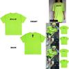 Billie Eilish Print Short Sleeve Crew Neck Tshirt For Women Summer Tops In Fluorescent Green