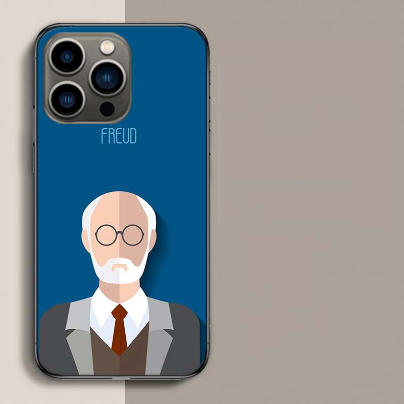 Sigmund Freud Founder of psychoanalysis Phone Case For Apple Iphone 16E 16 17 Pro Max Air 15 Pro 14 Plus 12 13 Mini Cove