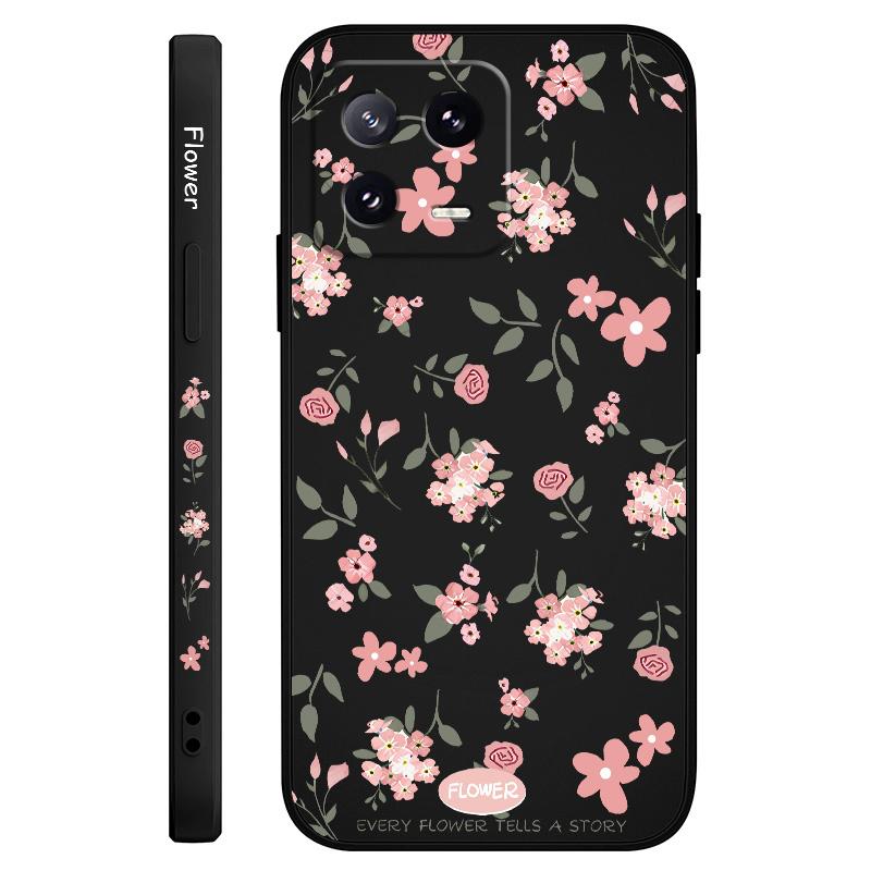 Floral Scent Phone Case For Xiaomi Mi 14 13 13T 12 12X 12T 12S 11 11T 10 10T 9 9T Pro Lite Liquid Silicone Cover
