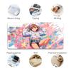 Grand Tapis de Souris Gaming Fille Anime Étoilé Vibrant Caoutchouc Antidérapant Lavable Tapis de Souris Anime tapis de souris gadgets bureau Tapis