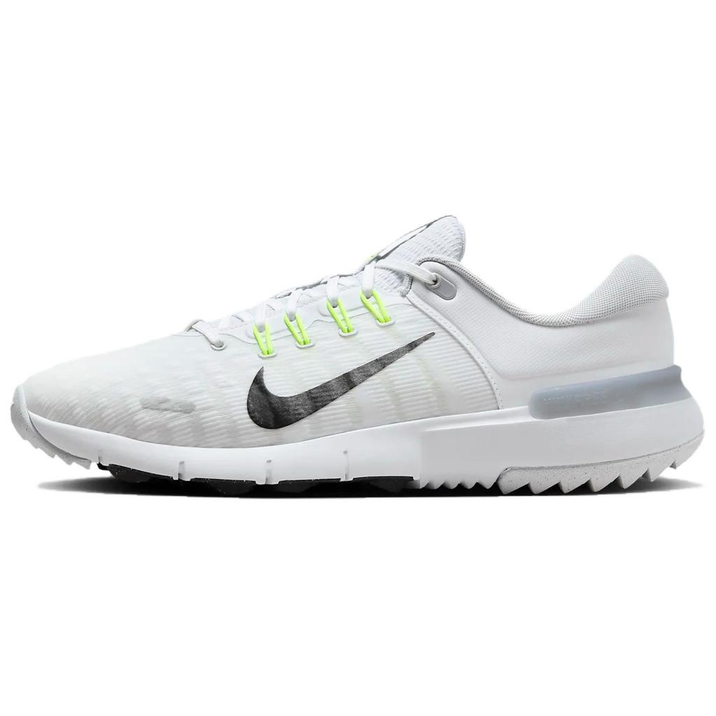 Nike Free Golf Next Nature Wide White Black Unisex Sneakers Pure-Platinum Wolf-Grey FQ7875-101