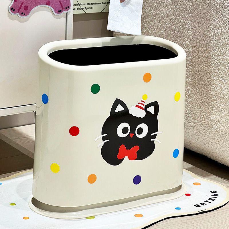 Stylish Large Capacity Trash Can for Bathroom, Kitchen, and Bedroom