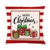 Christmas truck pattern throw pillow cover with short plush print for living room sofa decoration cushion cover pillow covers