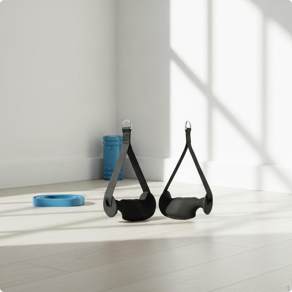 Fitnessgriff mit gepolstertem Griff, ergonomische Kabelzuggriffe für Fitness