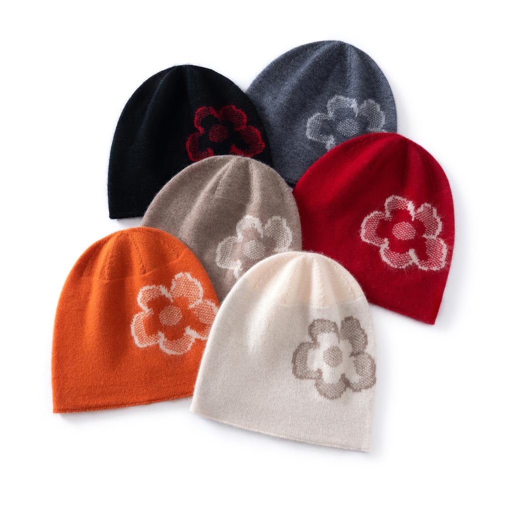 Autumn and Winter New Cashmere Retro Warm Jacquard Knitted Hat Men's and Women's Warm Versatile Headgear
