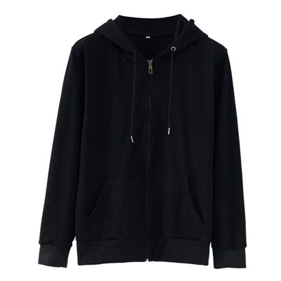 Unisex Sweatshirt Relaxed Fit Streetwear Spring Autumn Ribbed Cuff Hood Sweatshirt Coat for Daily Wear