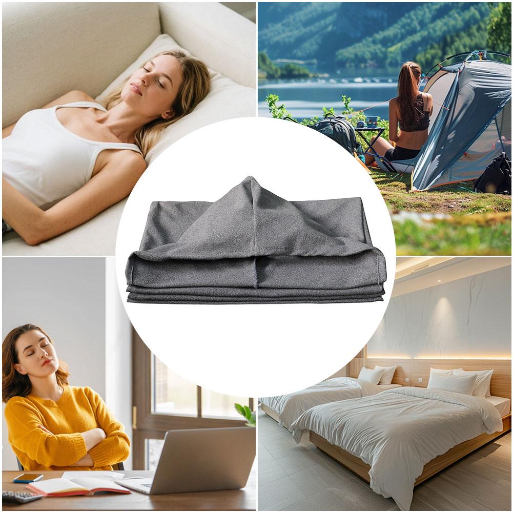 Portable Comfortable Sleeping Bag Travel Compression Blanket Air Conditioning Blankets Camping Sleeping Warm Bags For Adult Kids