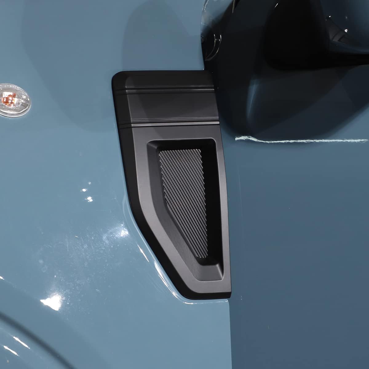

Door Front Side Fender Vents Air Outlet Cover Trim Compatible with Ford Maverick 2022-2025, Car Exterior Decoration Accessories (Carbon Fiber матовый черный