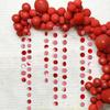 4m Red Mirror Glitter Round Ornament/Pull,up Decoration For Festive Atmosphere