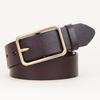 Womens Genuine Leather Belt With Pin Buckle Slim Fit Waist Cincher Jeans Casual Pants Vintage Minimalist Style