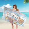 Mikko Anime Beach Towel For Kids Personalized Bath Towel Pool Towel Vacation Gift Picnic Towel Party Gift