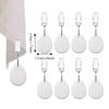 4PCS With Metal Clips Marble Teardrop Tablecloth Weights Windproof Table Cover Weight  Wedding