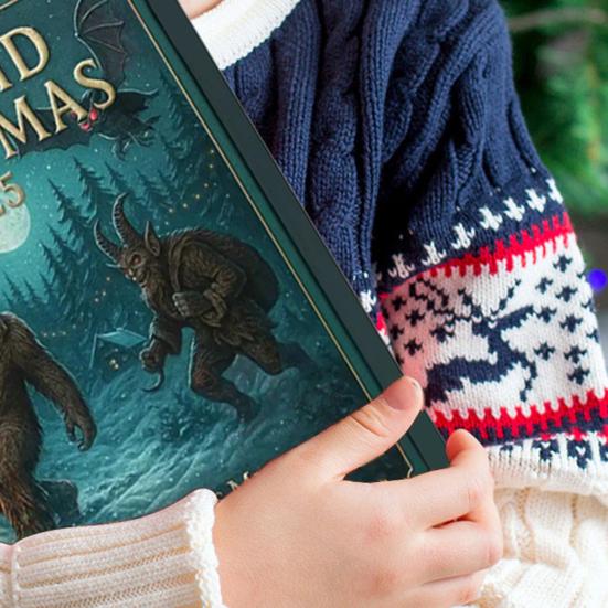 Christmas Mysterious Creature Advent Calendar Box 24 Days Xmas Countdown Calendar with 24 Animal Ornament Holiday Party Gift