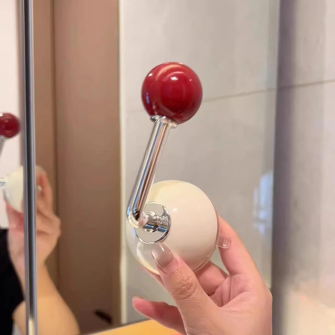 

Dopamine Non Perforated Suction Cup Hook Bedroom Headband Storage Artifact ABS Bathroom Clothes Wall Hook Home Accessories