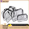 PVC Transparent Makeup Bag for Women - Large Capacity Toiletries Storage, Customizable Logo