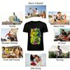 Good Vibes Alien Print Vacation Style Casual Unisex Tee Pure Cotton T-shirt