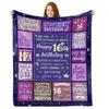 Flanell-Decke Geschenk für Mädchen, Sweet 16 Geburtstagsgeschenk Decken für Betten Decke Überwurfdecke dünne Decke Picknickdecke