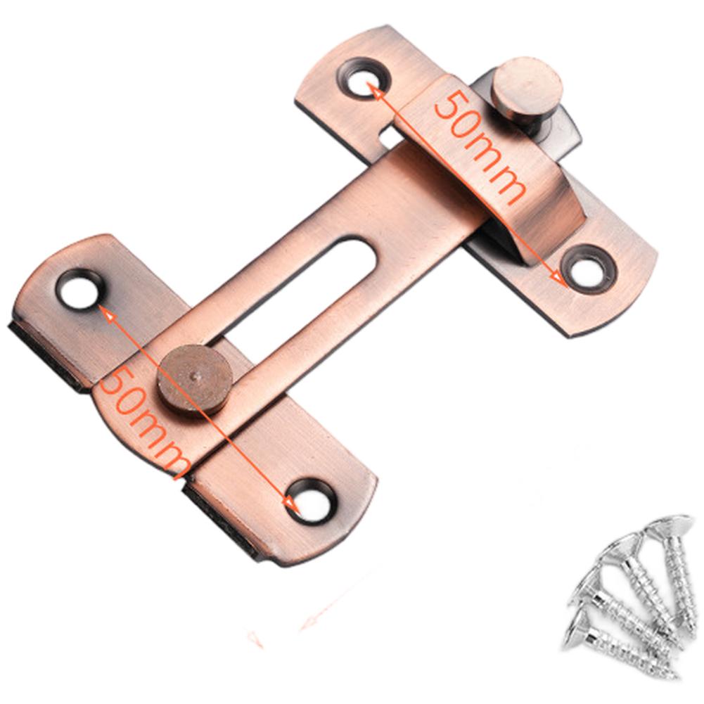 Stainless Steel Door Latch Featuring 90 Degree Lock and Adjustable Limiter Plate for Secure Locking and Pet Safety