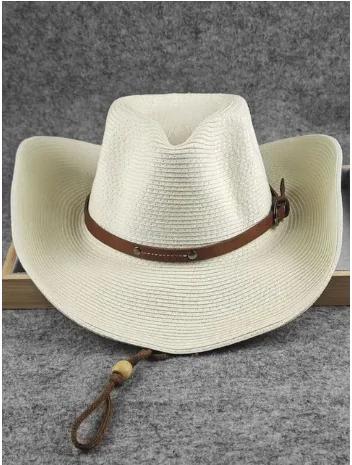 Big Size 62cm Cowboy Hat for Men Women New Foldable Summer Outdoor Beach Jazz Straw Hat UV Sun Protection Travel Fashion Sun Hat