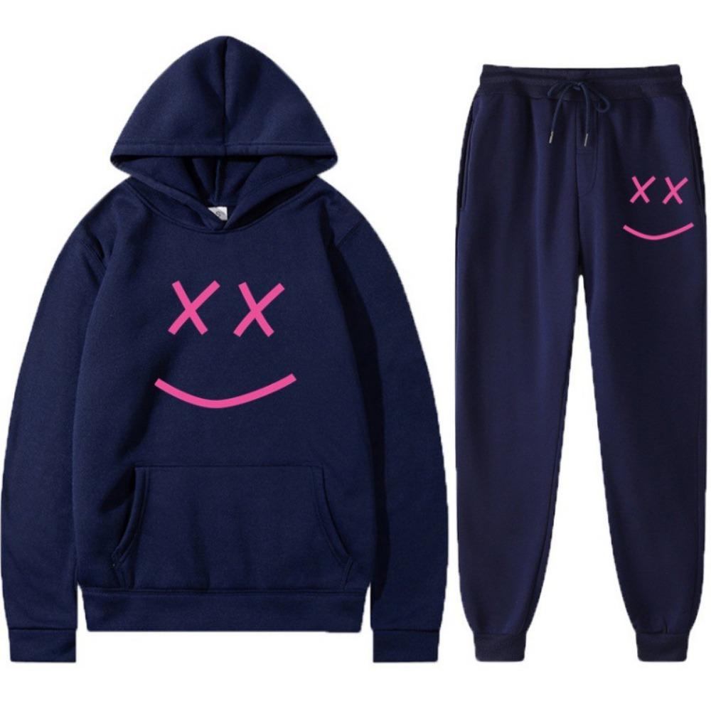 New Casual Lil Pee Singer Peripheral Commemorative Edition Simple Casual Hooded Sweatshirt Men's and Women's Set