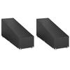 VidaXL Covers for Sun Lounger 2 Pcs 12 Eyelets 200x65x35-60 Cm PE 3155395