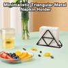 Desktop Decoration Round Edges Convenient Multi-purpose Table Triangular Napkin Holder Napkin Holder