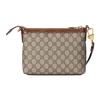 Gucci GG Supreme Detachable Adjustable Shoulder Strap Zipper Closure Messenger Bag Crossbody Bag Canvas With Leather Shoulder Bag 760021-92THG-8563