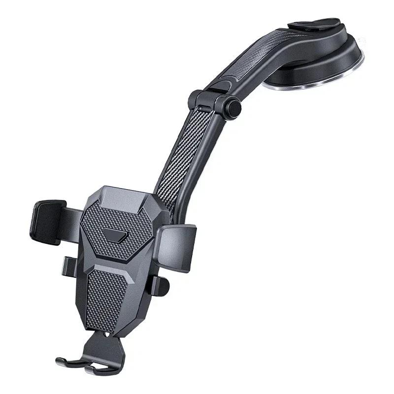 

Car Phone Holder For iPhone 17 16 15 14 13 12 Xiaomi Samsun Stand Gravity Dashboard Phone Holder Mobile Phone Support Universal чорний