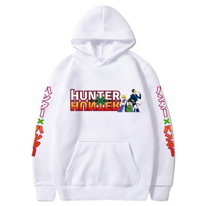 Anime Hunter X Hooded Sweatshirt Men Women Cotton-Lined Long Sleeve Pullover Streetwear Style
