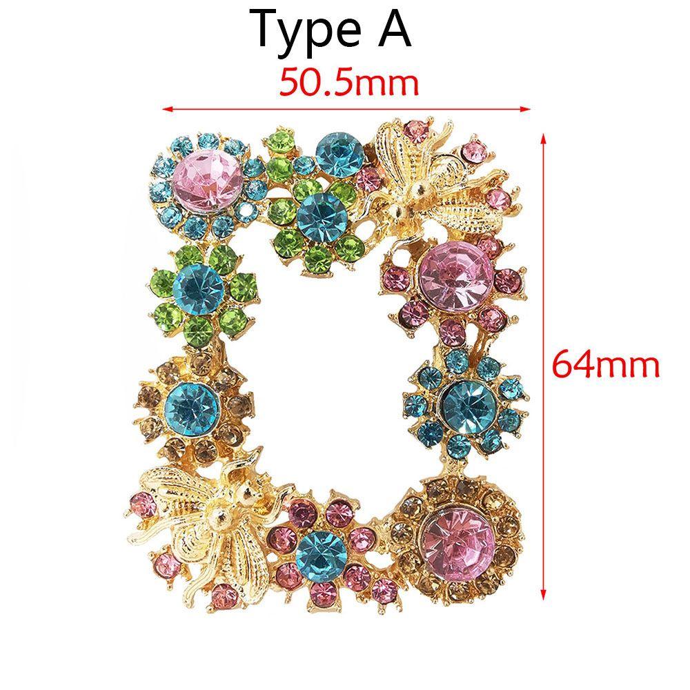 1PC European Fashion Crystal Shoe Clip Transformation Style Women's Shoes Decorations Rhinestone Charm Clothing Collocation
