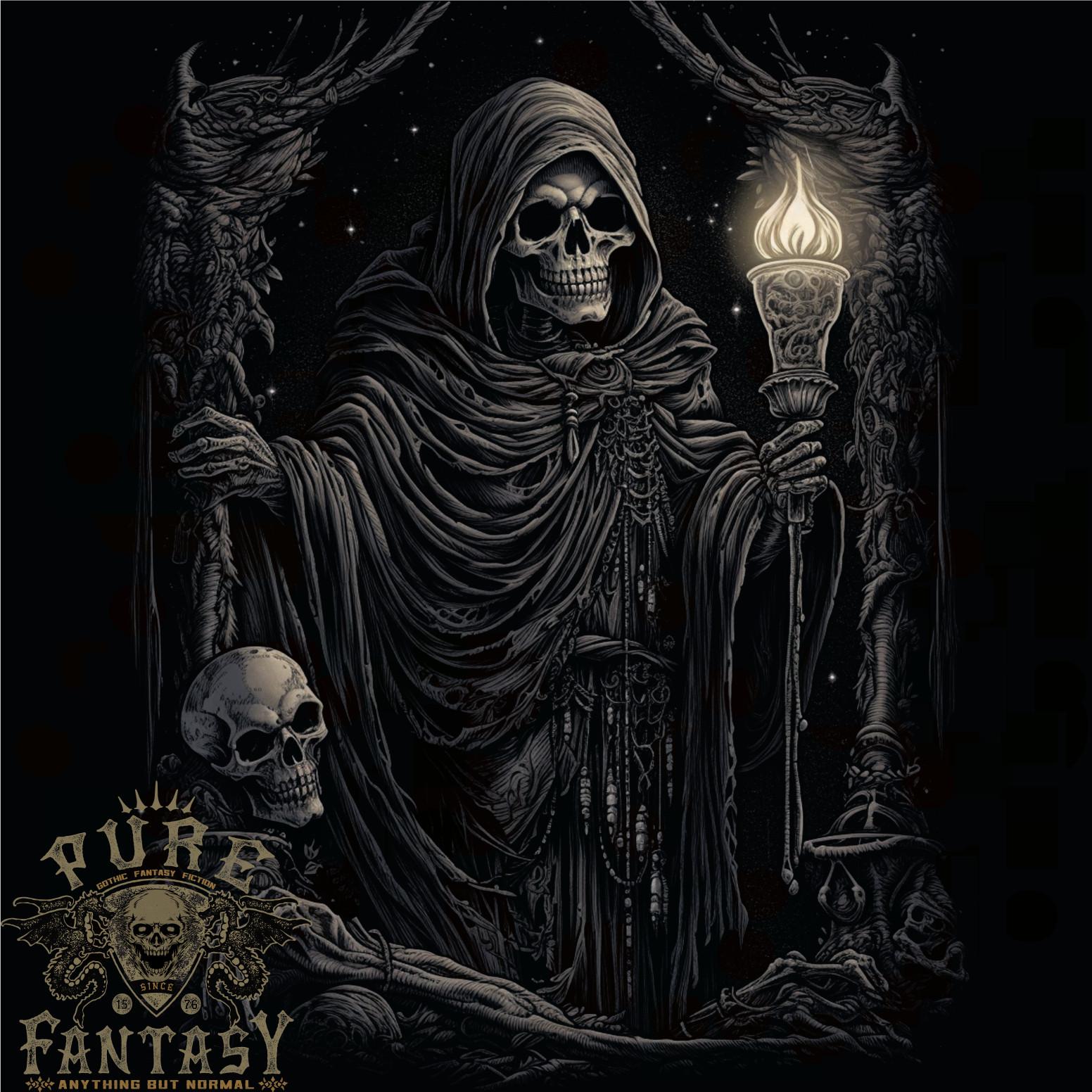 

26 Gothic Grim Reaper Goth Heavy Metal Skull 5 Mens T-Shirt 100% Cotton Unisex T-Shirt XXL