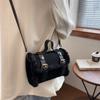 Bag Women's 2025 New Fashion Retro Plush Cylinder Handbag Women's Trend Shoulder Bag Crossbody Bag