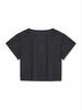 [Matinkim] Pigment Logo Crop Top