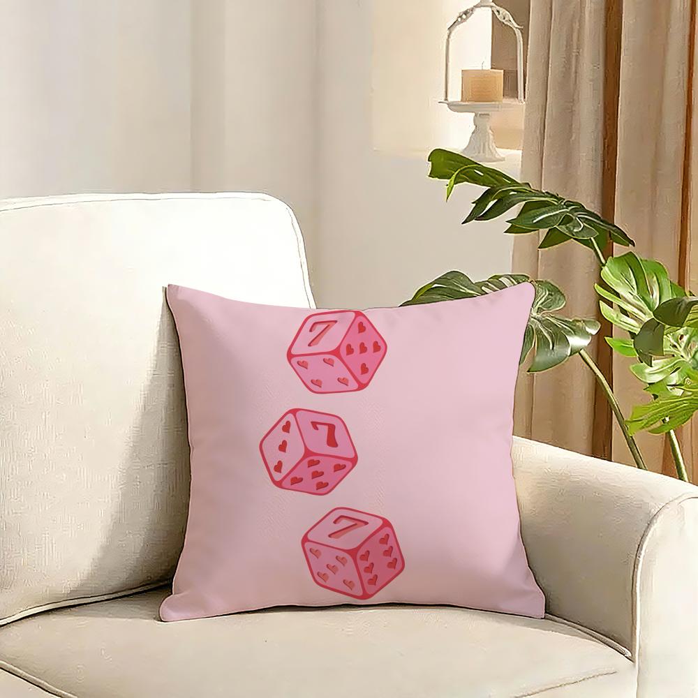 Seven Star Lucky Angel Numbers Cushion Cover Reversible Plush Pillow Cover Soft Fluffy  Home Decor for Sofa Bedroom
