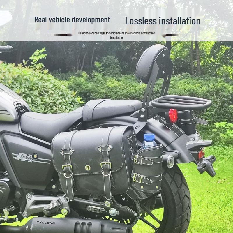 Cyclone RA401 Quick Release Bumper & Side Bag Guard with Folding Backrest & Rear Rack