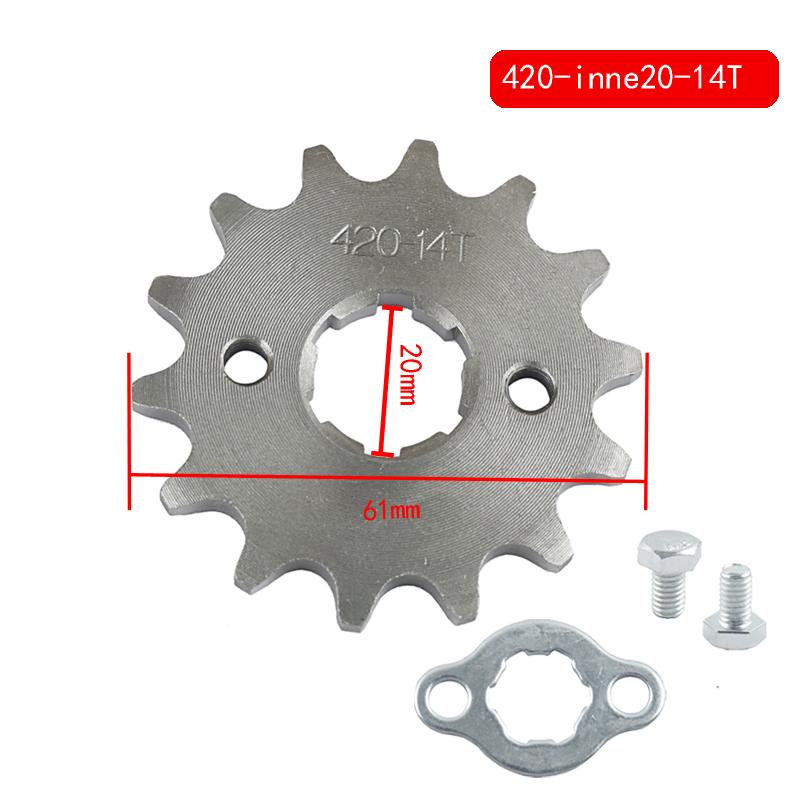 Motorcycle 420 17mm 10 11 12 13 14 15 16 17T Front Engine Sprocket For Dirt Pit Monkey Dax Bike Go Kart ATV Quad Motocross